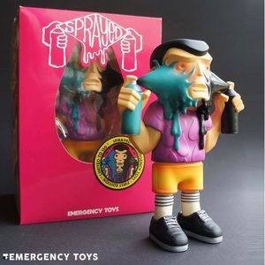 Sprayed 17cm vinyl figure by Emergency Toys NEW MIB